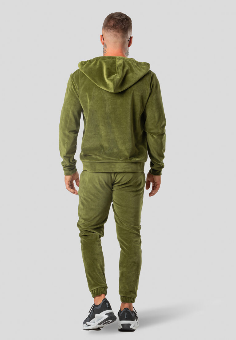 Set Felpa Velluto e Pantaloni Standard Oliva
